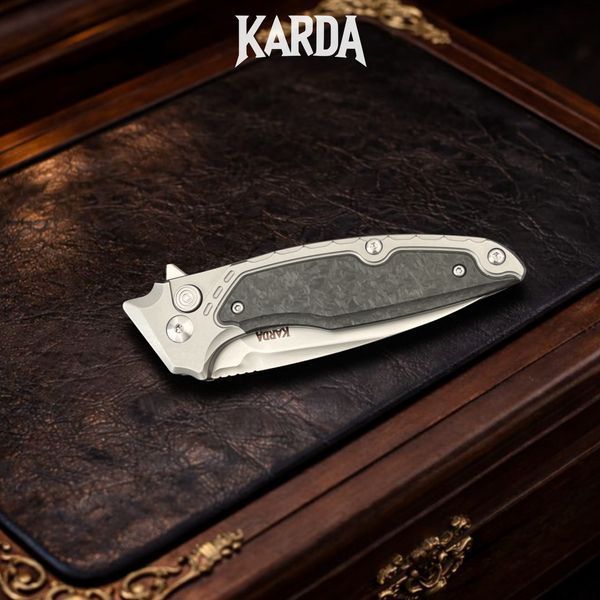 Нож Складной Karda J214 Carbon Black M390 J214B фото