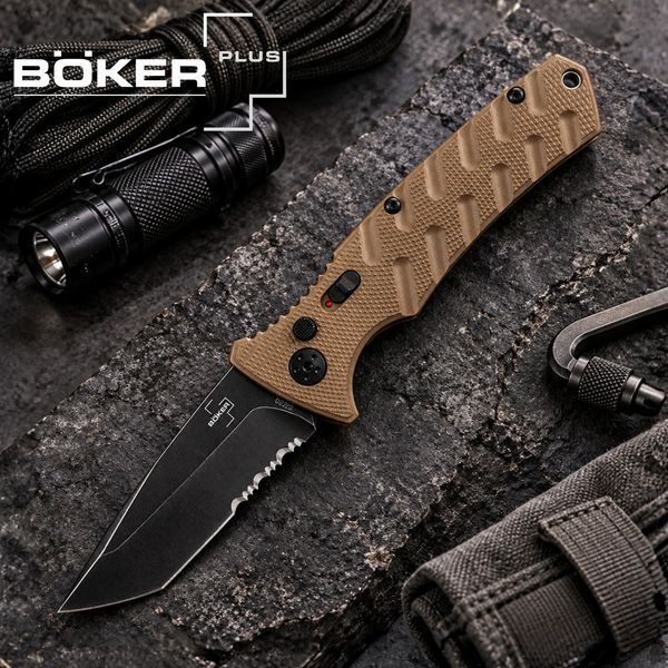 Нож Выкидной Boker Plus Strike Tanto PS Coyote 2373.11.87 фото