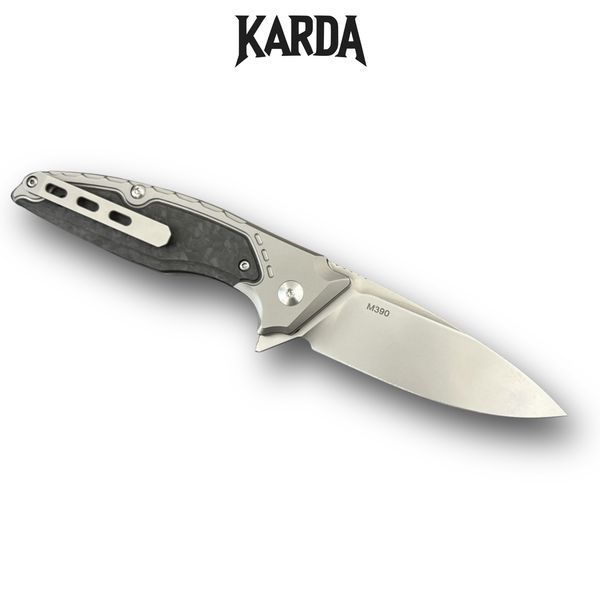 Ніж Складаний Karda J214 Carbon Black M390 J214B фото