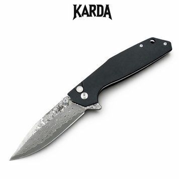 Нож Складной Karda J284 Black Damascus J284B фото