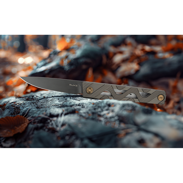 Ніж складаний туристичний Ruike P878-AK, (8.7 см) 14C28N / 6063Aluminum сірий P878-AK фото