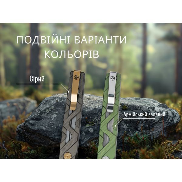 Ніж складаний туристичний Ruike P878-AK, (8.7 см) 14C28N / 6063Aluminum сірий P878-AK фото