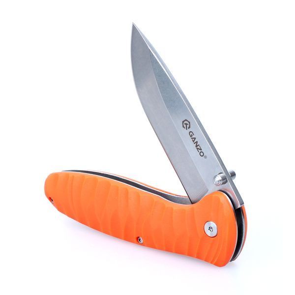 Нож складной туристический Ganzo G6252 (8.9 см) BDR4116/fiberglass оранжевый G6252-OR фото