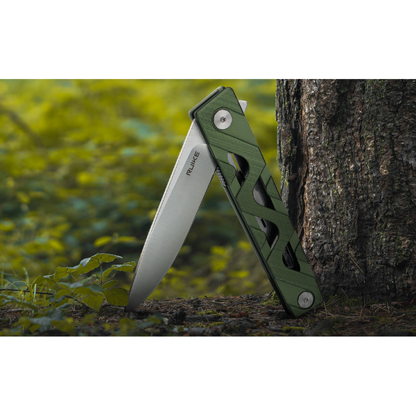 Ніж складаний туристичний Ruike P878-AK, (8.7 см) 14C28N / 6063Aluminum сірий P878-AK фото