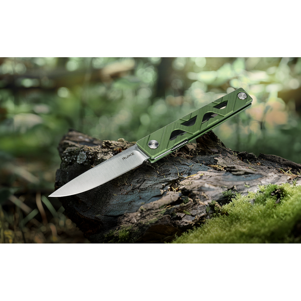Ніж складаний туристичний Ruike P878-AK, (8.7 см) 14C28N / 6063Aluminum сірий P878-AK фото