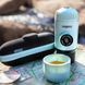 Портативна еспресо-кавоварка Wacaco Nanopresso блакитна з чохлом, механічна, для меленої кави 69048 фото 4