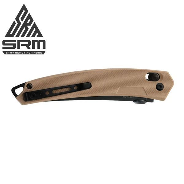 Ніж складаний туристичний SRM 9211B-GW (9.2 см) 8Cr13MoV / G10 коричневий 9211B-GW фото