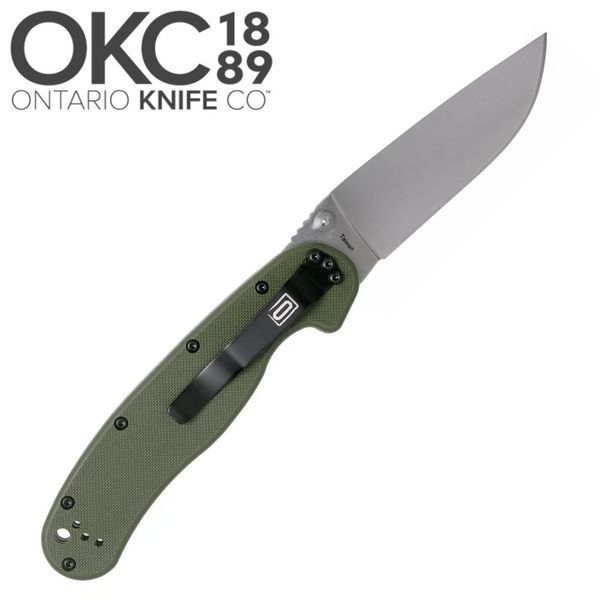 Нож складной Ontario Knife RAT I AUS-8 Foliage Green 1478.00.22 фото