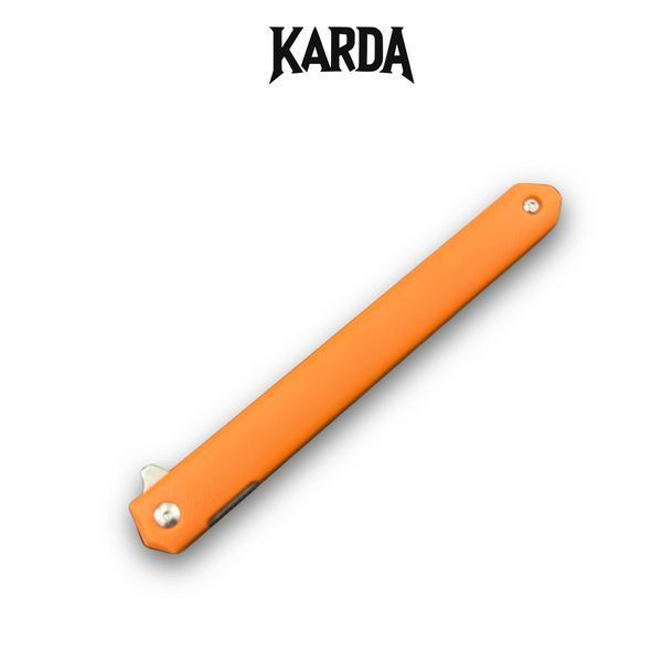 Нож Складной Karda J097 orange handle drop blade 1544 фото