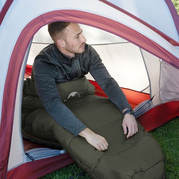 Спальник с капюшоном Naturehike CNK2300SD014 MJ600 Сечь, зеленый 6979850308526 фото