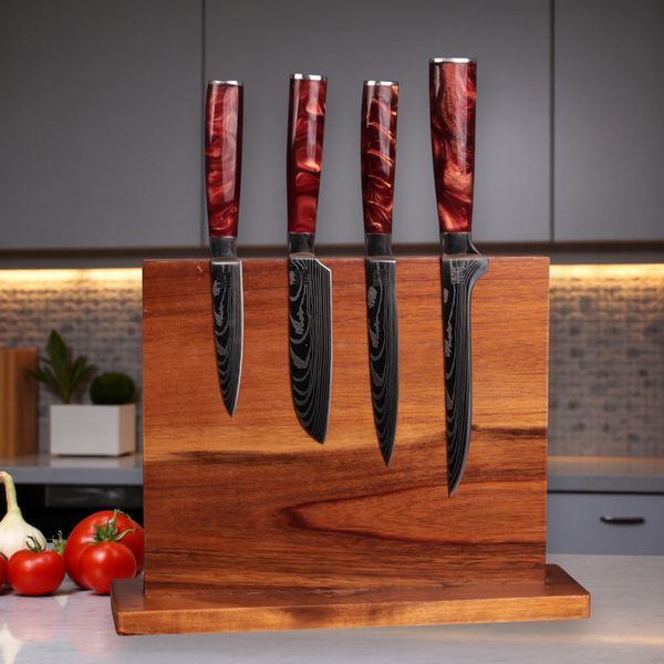 Набір кухонних ножів MAGURA Kitchen 11в1 (Red) 1458 фото