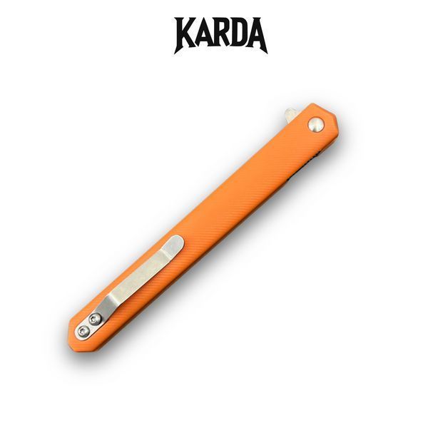 Нож Складной Karda J097 orange handle drop blade 1544 фото