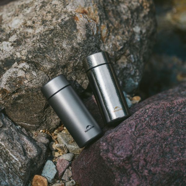 Термос Naturehike CNK2550CF017, титан, 0.2 л, светло-серый 6977465868091 фото