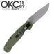 Нож складной Ontario Knife RAT I AUS-8 Foliage Green 1478.00.22 фото 3