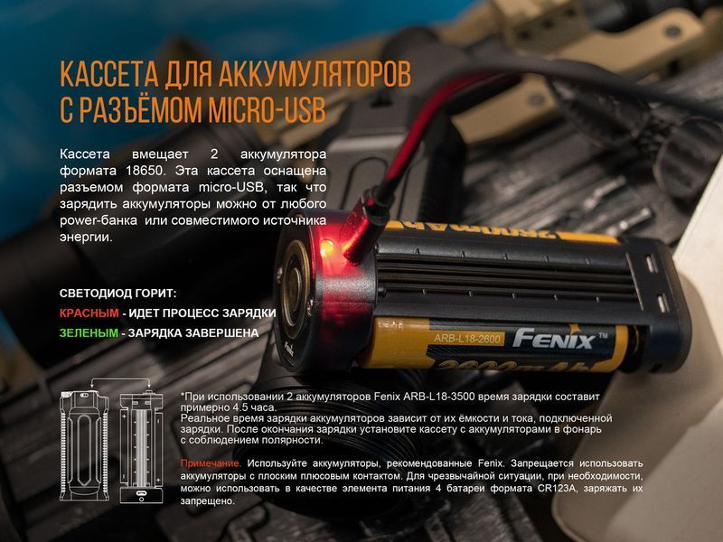 Ліхтар ручний Fenix TK35 2018 CREE XHP35 HI neutral white LED 45735 фото