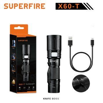 Фонарик 2000 люмен с функцией Powerbank SuperFire X60-T SF-X60-T фото