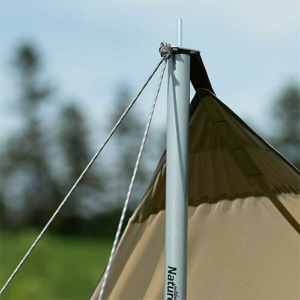 Тент для кемпінгу Naturehike Girder NH20TM006, 150D, 400*292 см, золотий (з двома стійками) 6927595749647 фото
