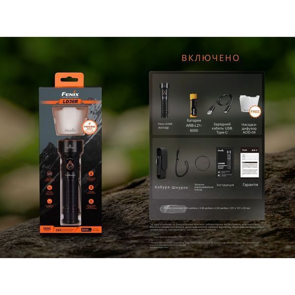 Ліхтар ручний Fenix LD36RB чорний LD36RB фото