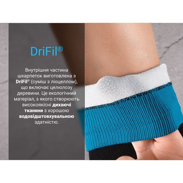 Шкарпетки водонепроникні Dexshell Running Lite, р-р XL, блакитні DS20610BLUXL фото