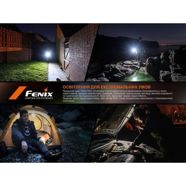 Ліхтар Fenix E06R PRO, чорний E06RPROB фото