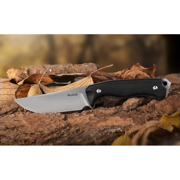 Ніж фіксований мисливський Ruike F186-MB, (11.8 см) D2 / Micarta чорний F186-MB фото