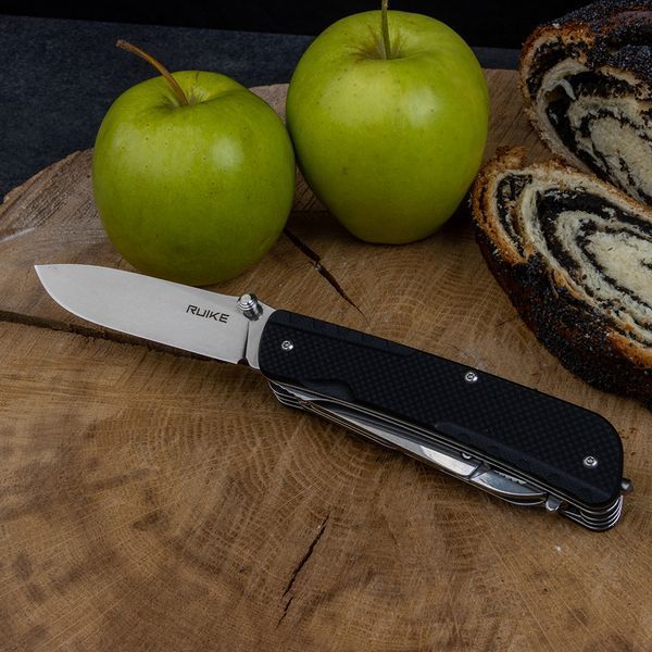 Багатофункціональний ніж Ruike Trekker LD41-B, (8.5 см) 12C27 / G10 чорний, 22 інстр. LD41-B фото
