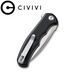 Ніж складаний кишеньковий Civivi Mini Praxis, (7.5 см) D2 / G10 чорний C18026C-2 фото 6
