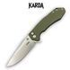 Ніж Складаний Karda J278 Clip Point Green J278G фото 1