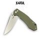 Ніж Складаний Karda J278 Clip Point Green J278G фото 3