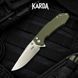 Ніж Складаний Karda J278 Clip Point Green J278G фото 10