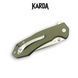 Ніж Складаний Karda J278 Clip Point Green J278G фото 5