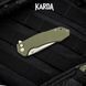 Ніж Складаний Karda J278 Clip Point Green J278G фото 8