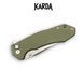 Ніж Складаний Karda J278 Clip Point Green J278G фото 4