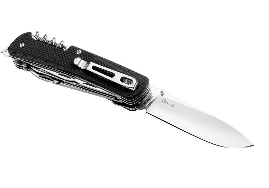 Багатофункціональний ніж Ruike Trekker LD41-B, (8.5 см) 12C27 / G10 чорний, 22 інстр. LD41-B фото