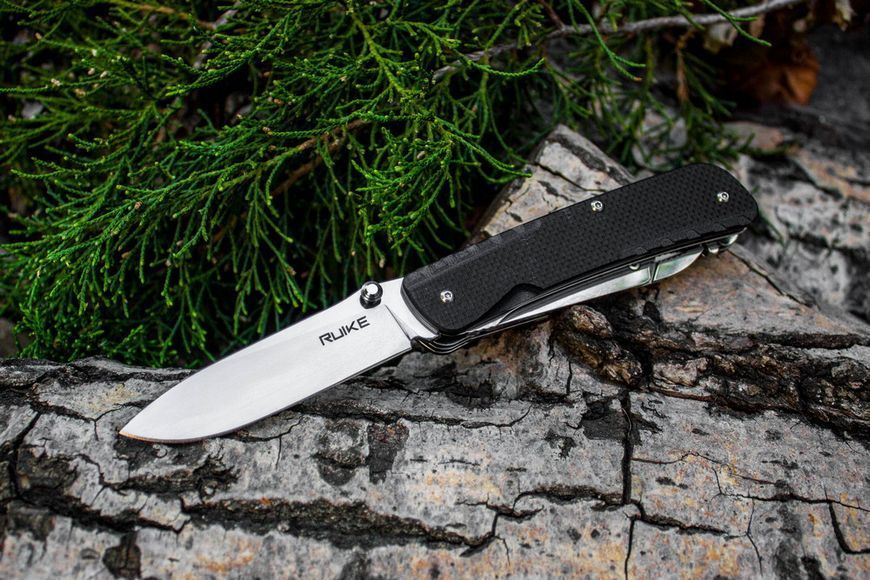 Багатофункціональний ніж Ruike Trekker LD41-B, (8.5 см) 12C27 / G10 чорний, 22 інстр. LD41-B фото