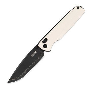 Ніж складаний туристичний SRM Terrier 258L-GT2 (9.3 см) 140Cr / G10 білий 258L-GT2 фото