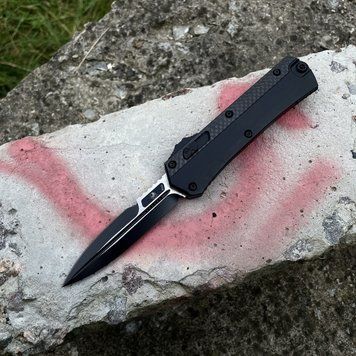 Нож Фронтального выброса Microtech Glykon Carbon-Black 1656 фото