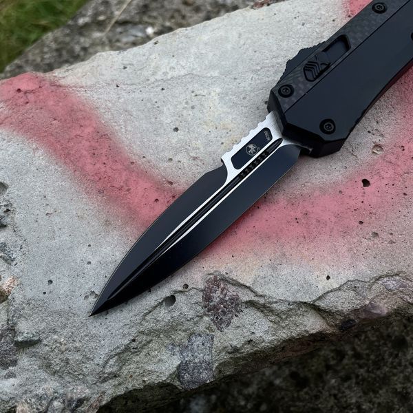 Ніж Фронтального викиду Microtech Glykon Carbon-Black 1656 фото