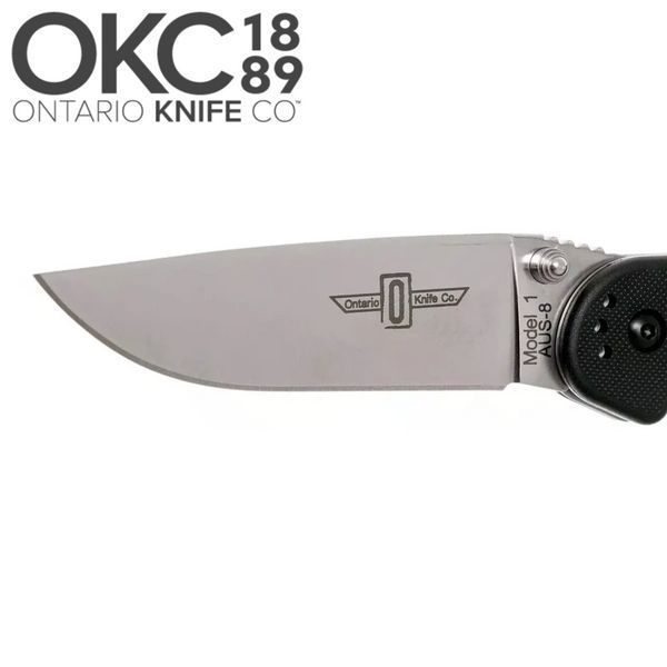 Ніж складаний Ontario Knife RAT I AUS-8 Black 1478.00.19 фото