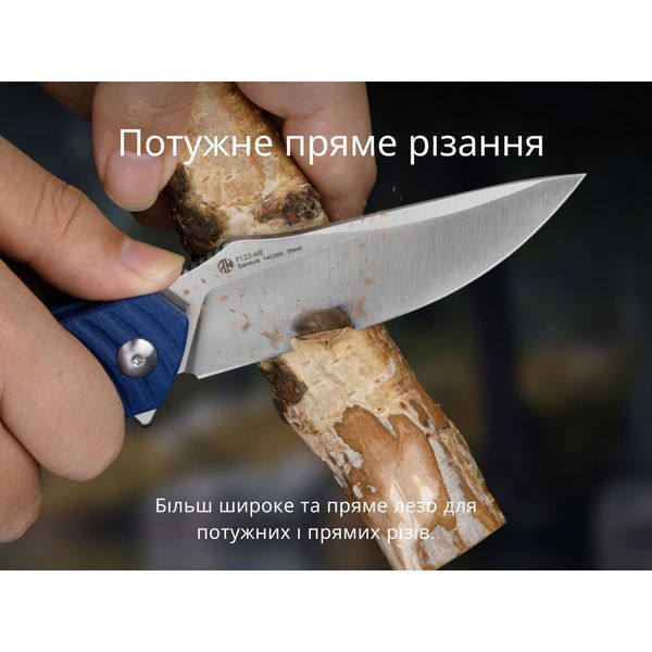 Ніж складаний туристичний Ruike P123-ME, (9.2 см) 14C28N / мікарта синій P123-ME фото