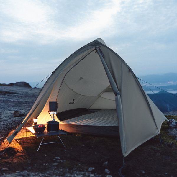 Палатка сверхлегкая двухместная Naturehike Cloud Up Pro CNK2350WS020, 20D, песочная 6927595776988 фото