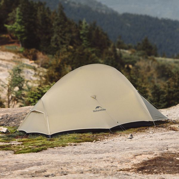 Палатка сверхлегкая двухместная Naturehike Cloud Up Pro CNK2350WS020, 20D, песочная 6927595776988 фото