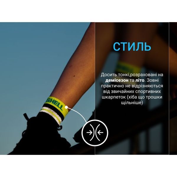 Шкарпетки водонепроникні Dexshell Pro visibility Cycling, р-р XL (47-49), чорні DS648GRYXL фото