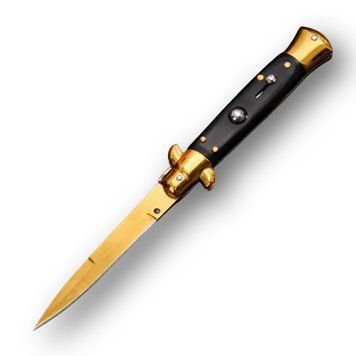 Нож стилет AKC Black Wood Gold 1354 фото