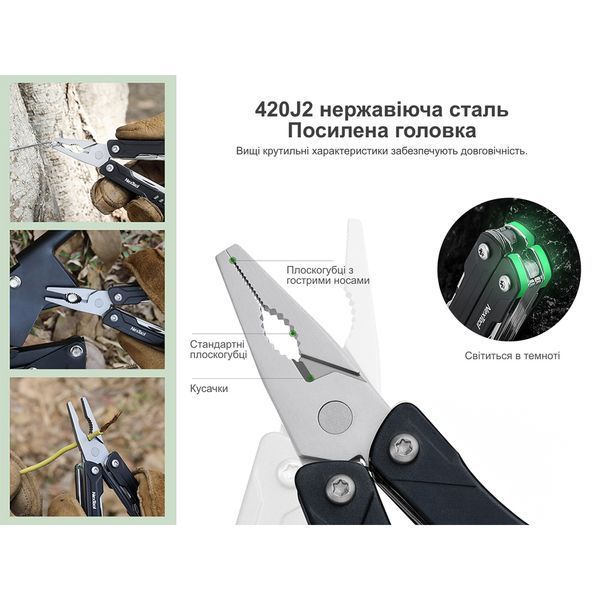 Мультитул NexTool Mini Sailor Pliers S11, голубой (NE20156B, NE20156D) NE20156B фото