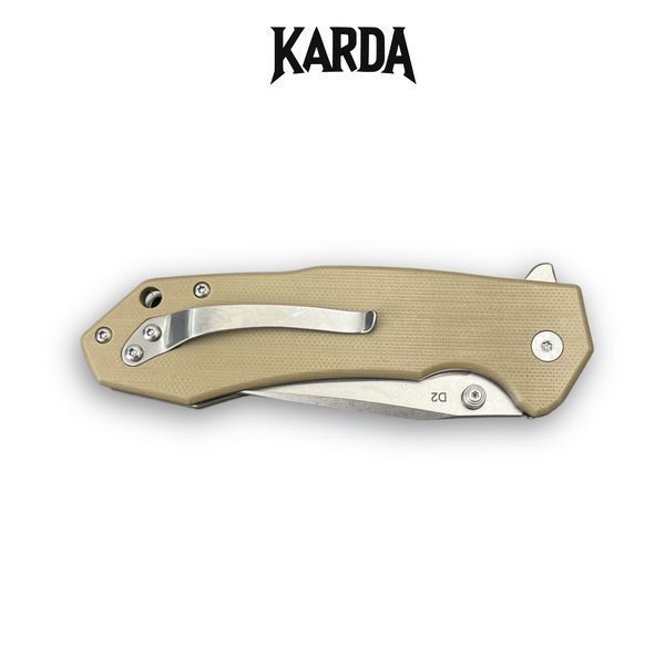 Ніж Складаний Karda J278 Clip Point Desert J278D фото