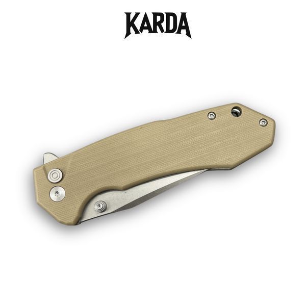 Ніж Складаний Karda J278 Clip Point Desert J278D фото