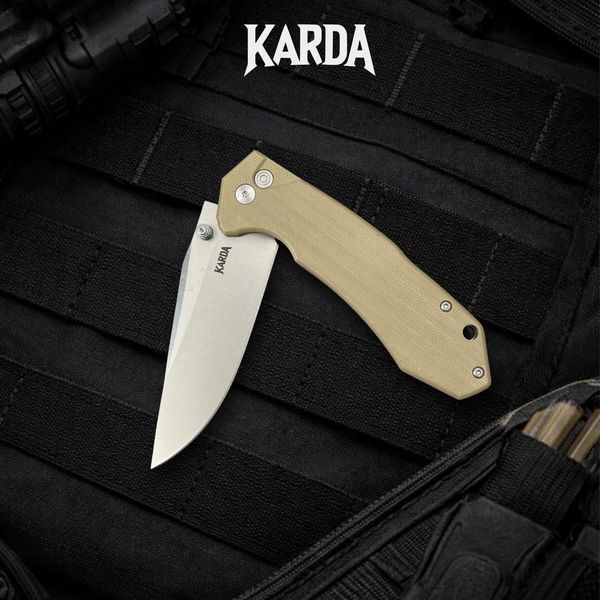 Ніж Складаний Karda J278 Clip Point Desert J278D фото