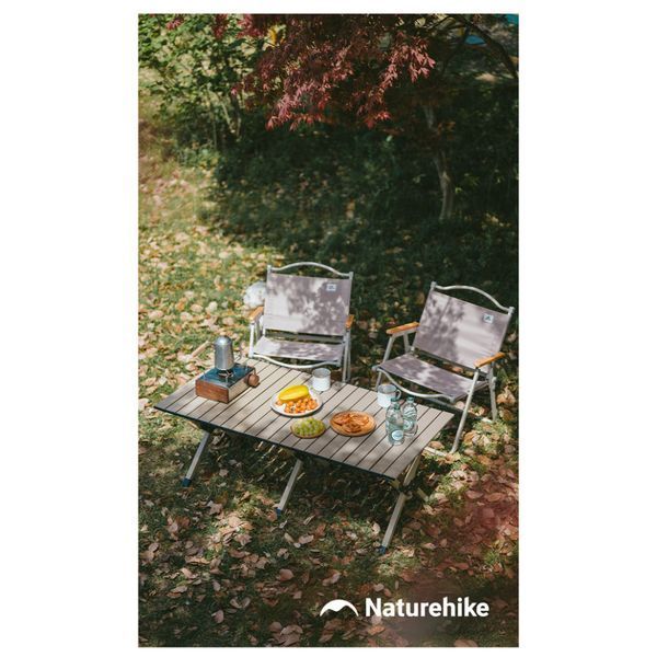 Складаний стіл Naturehike Star Jane T01 CNK2550JJ018, 119х60 см, вуглецева сталь, чорний 6977465865120 фото