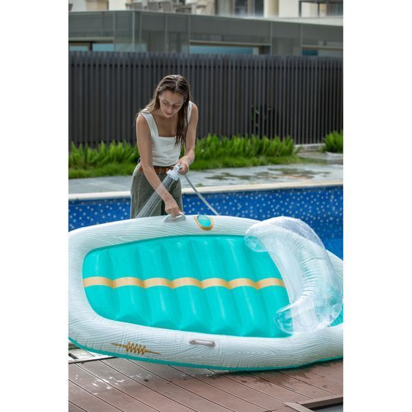 Душ портативный с насосом на аккумуляторе Flextail Max Shower с чехлом, белый 6975755962115 фото